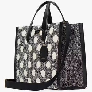 Kate Spade Polka Dot Black and White Tote